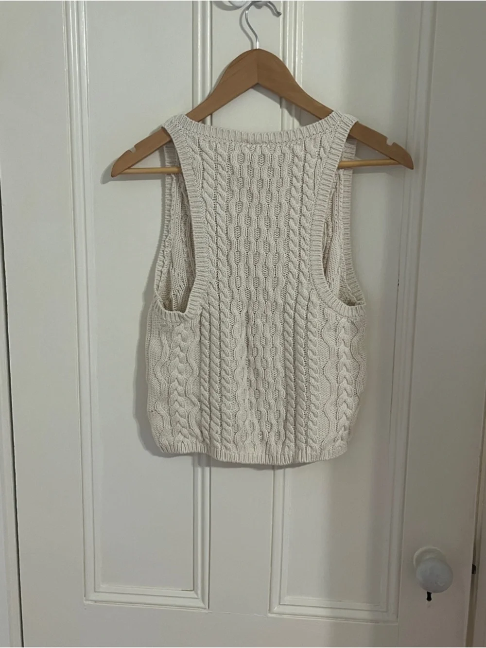 Free People EUC High Tide Cable Tank Top Size Small - Picture 3 of 6